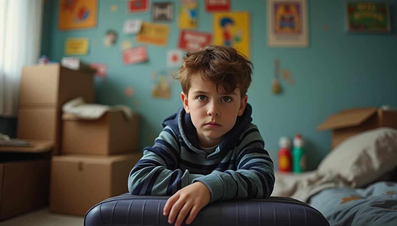 Illustration: Impact psychologique du déménagement chez l’enfant : comprendre les troubles et risques