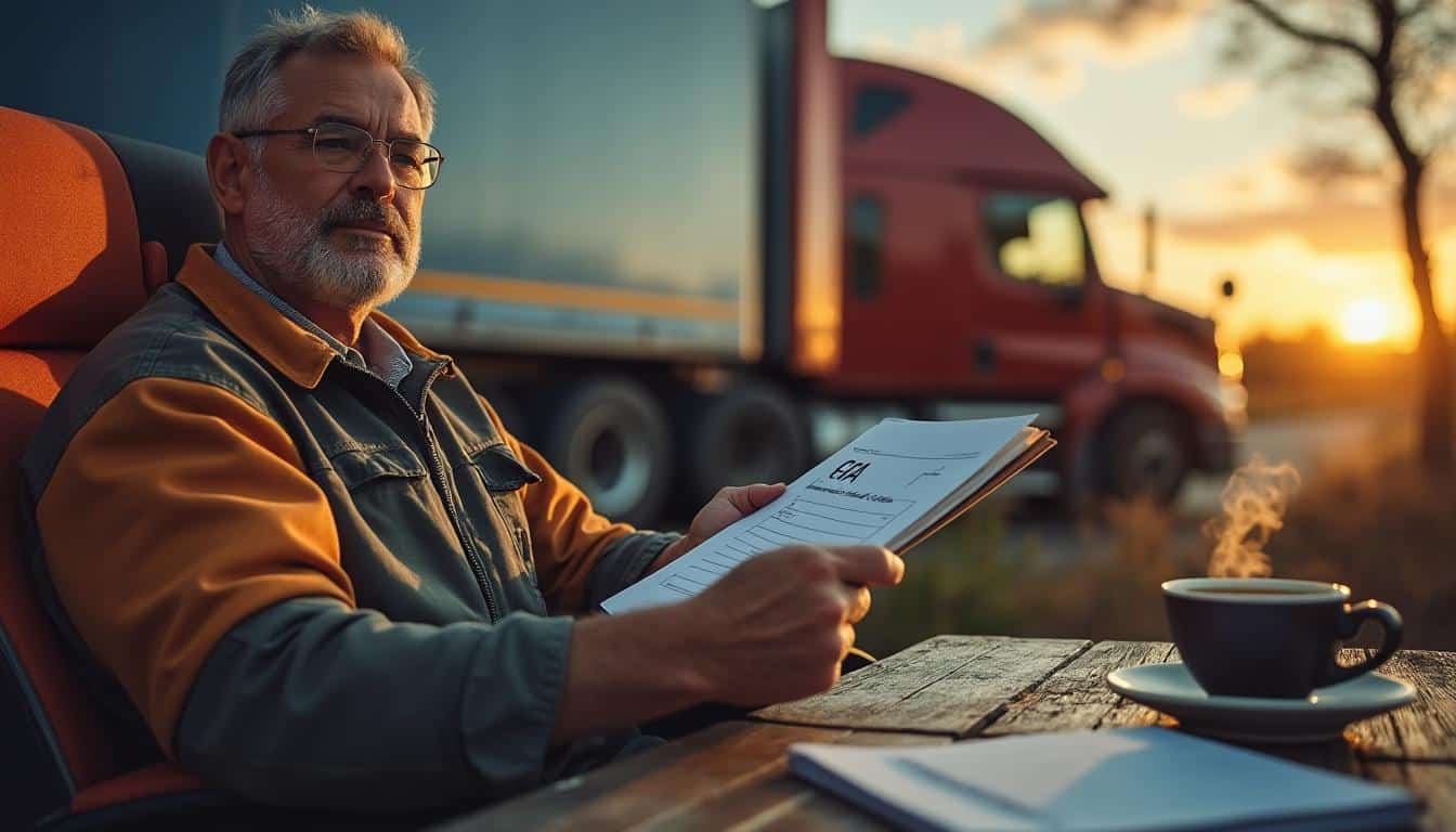 Illustration: Comprendre le congé de fin d’activité dans le secteur routier