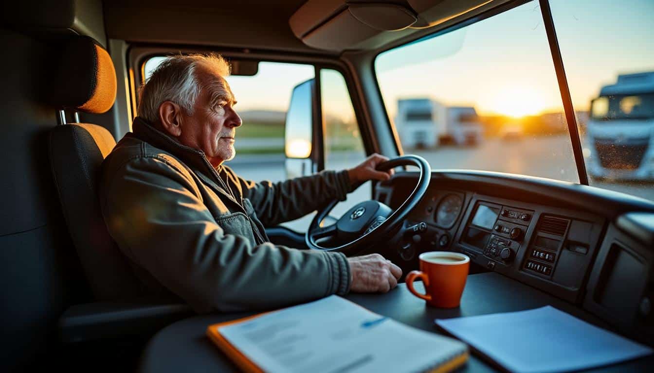 Illustration: Tout savoir sur la retraite des chauffeurs routiers et leurs droits à 57 ans