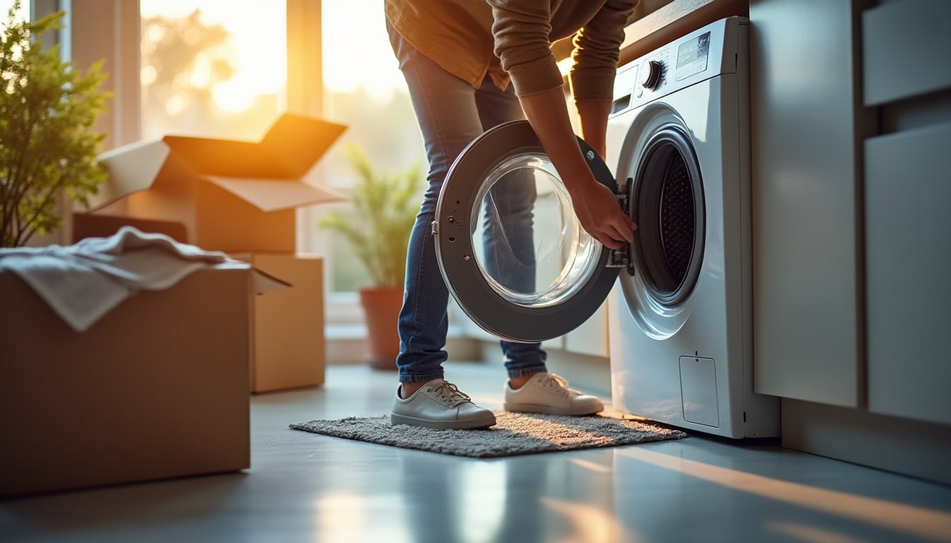 Illustration: Comment bien préparer la machine à laver avant un déménagement