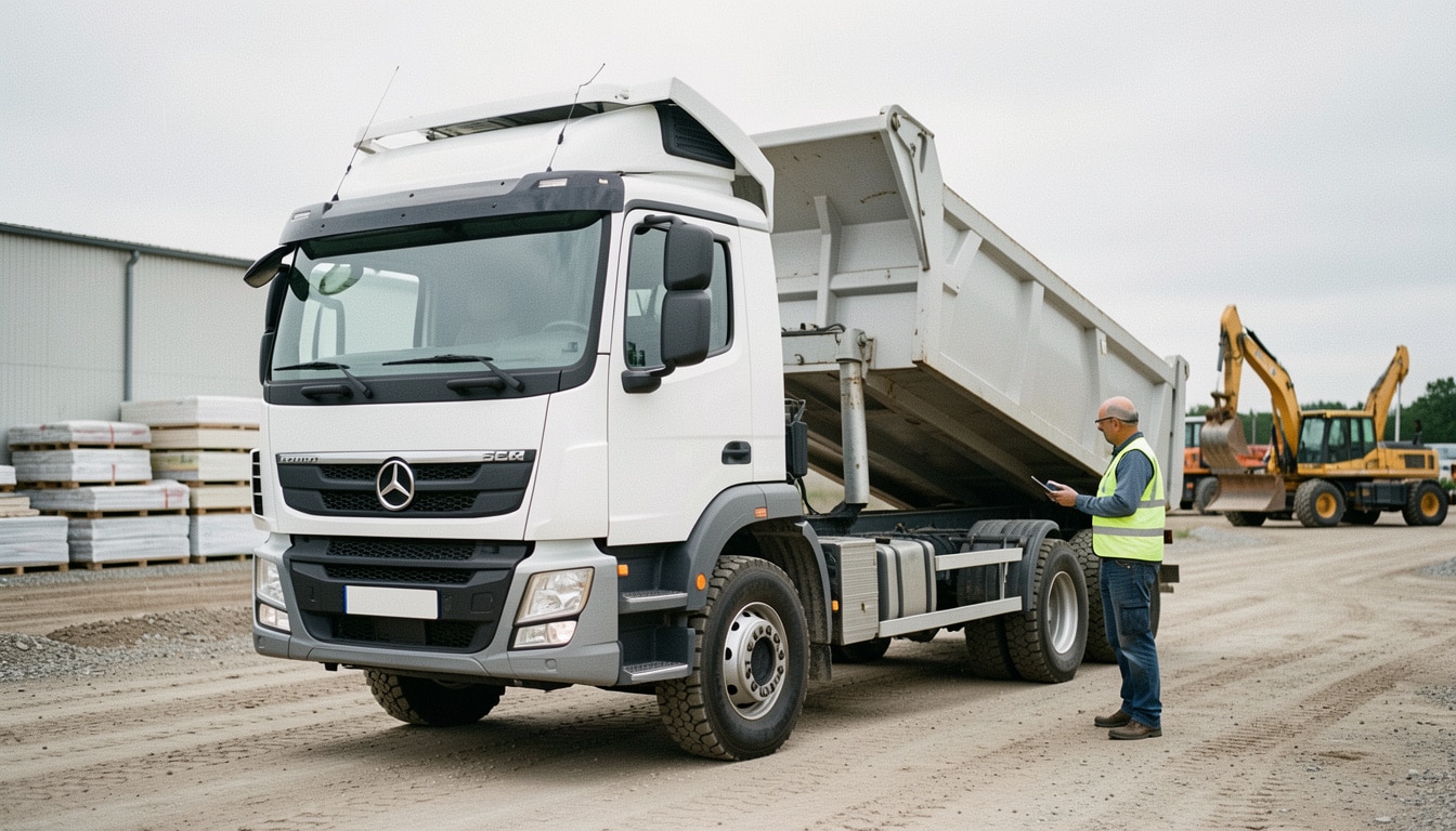 Camion-benne 6x4 : comment bien le choisir en chantier