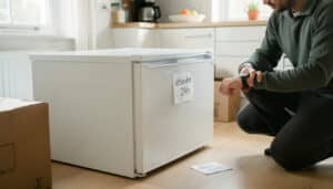 Frigo couché : combien de temps attendre avant usage ?