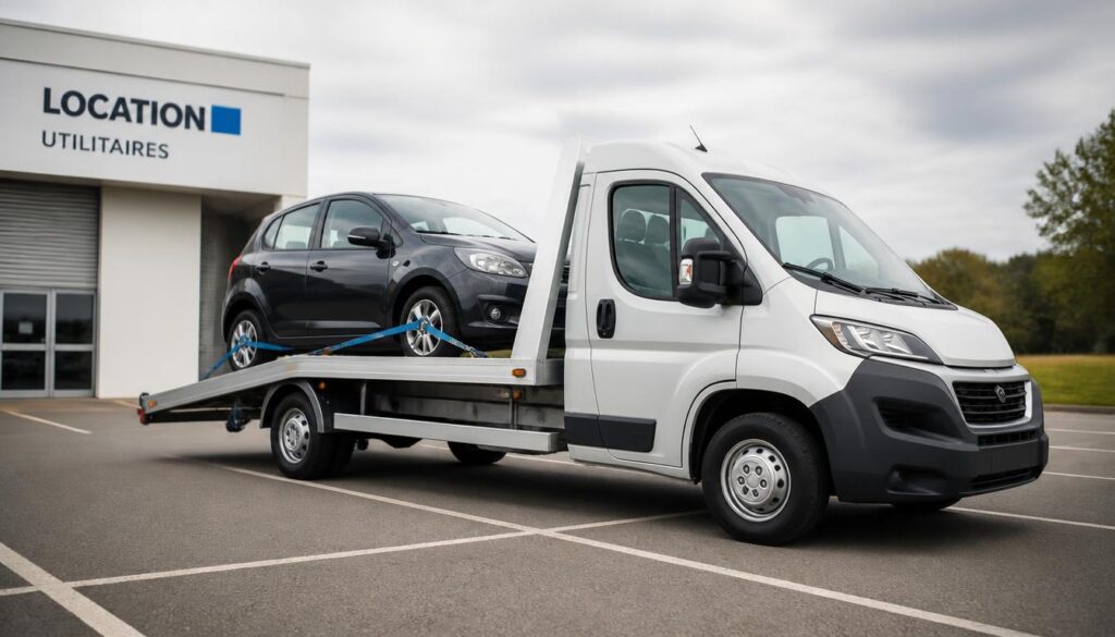 Camion porte-voiture avec permis B : règles et location