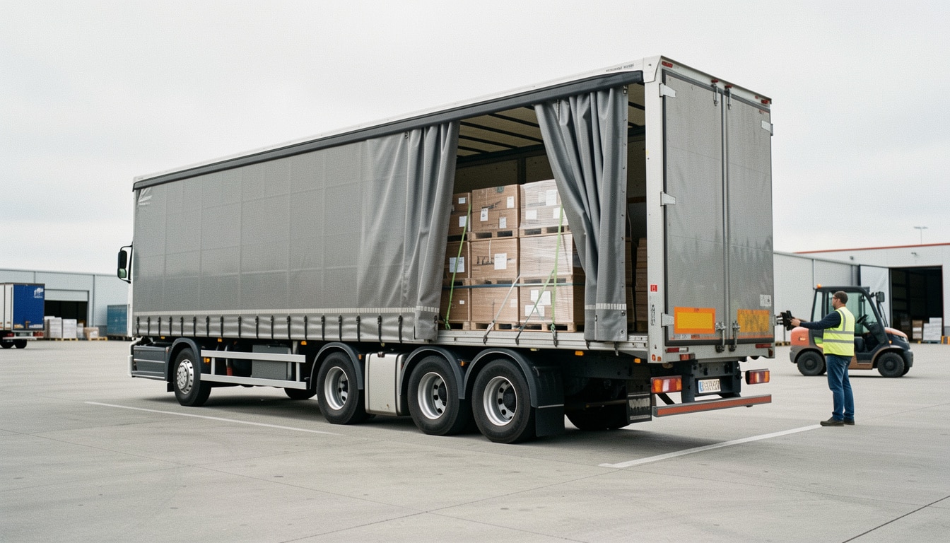 Semi-remorque tautliner : usages, chargement et choix